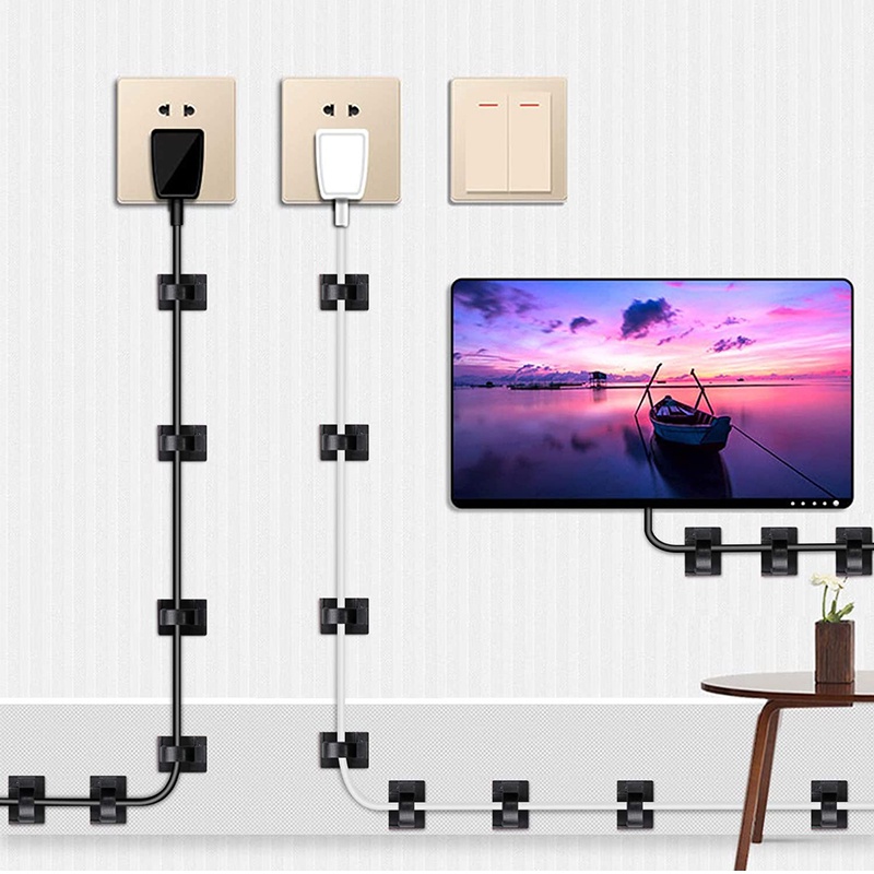 Set 10 kẹp giữ dây cáp gọn gàng tiện dụng đa năng