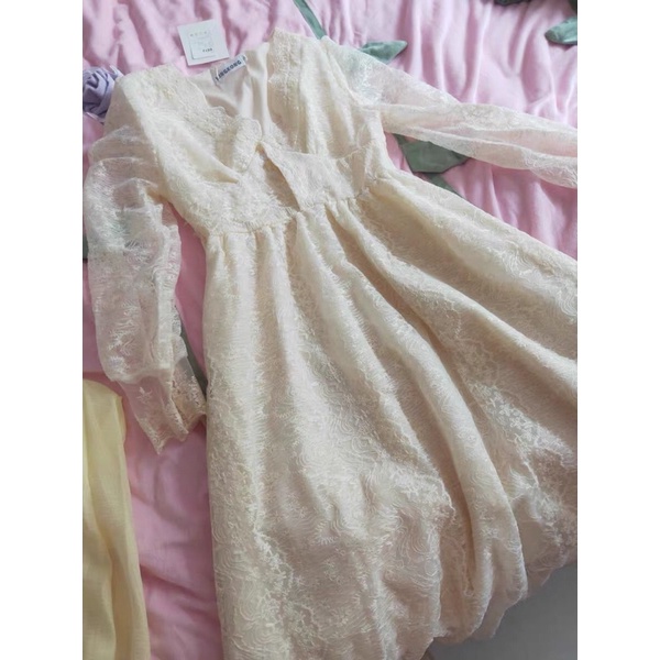 (ORDER.buiny)Đầm ulzzang công chúa ren xoè 2 lớp cổ V cao cấp dáng dài|váy ren thiết kế tiểu thư | BigBuy360 - bigbuy360.vn