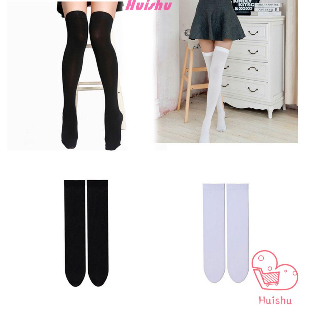 Tất chân mini cao đến đùi co giãn nhiều màu gợi cảm thời trang cho nữ