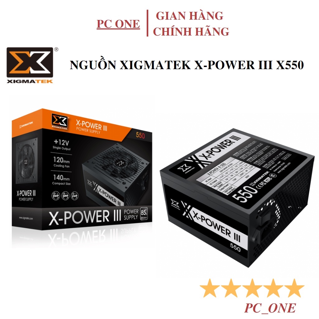 Nguồn máy tính XIGMATEK X-POWER III X-550 - Hàng chính hãng