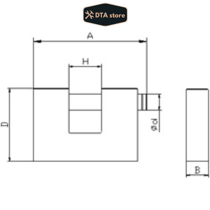 Khoá Ngang Đồng Việt Tiệp 05206 chính hãng