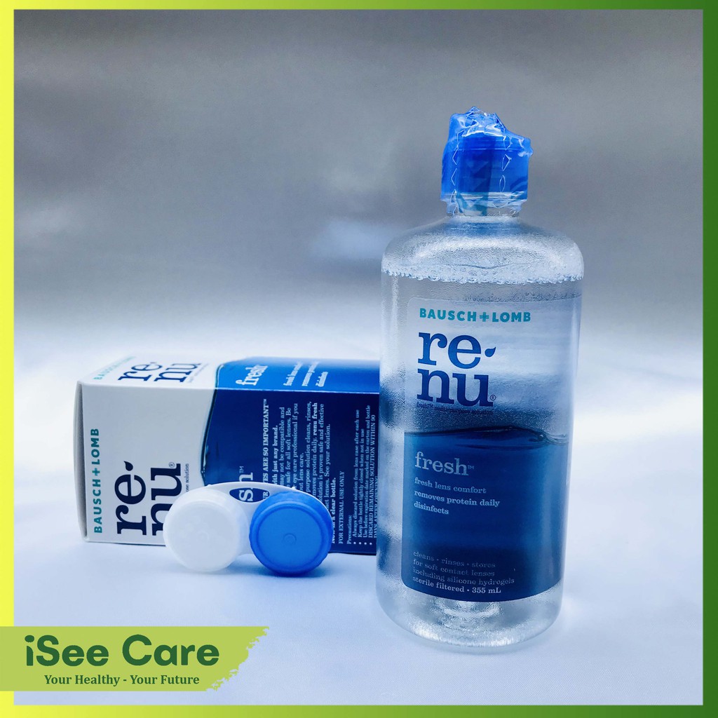 Nước ngâm lens kính áp tròng mềm Renu thương hiệu Bausch & Lomb - USA