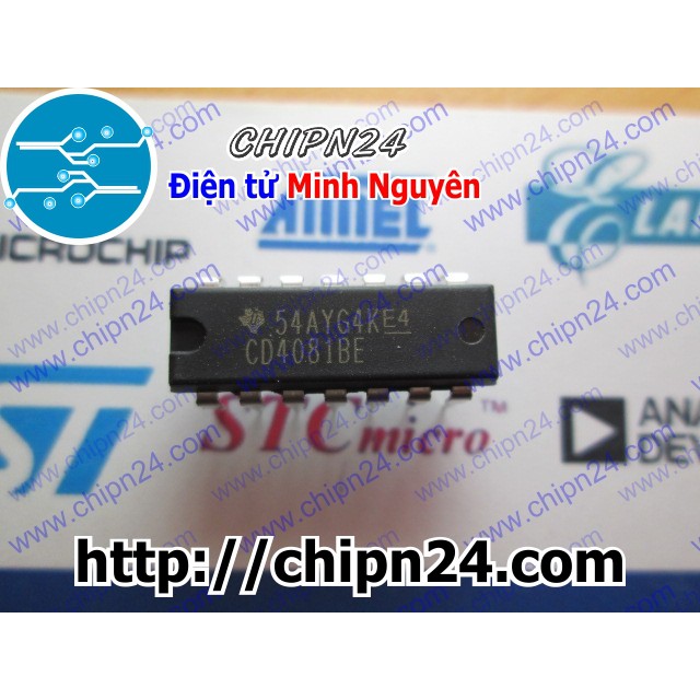 [2 CON] IC CD4081 DIP-14 (CD4081BE 4081)