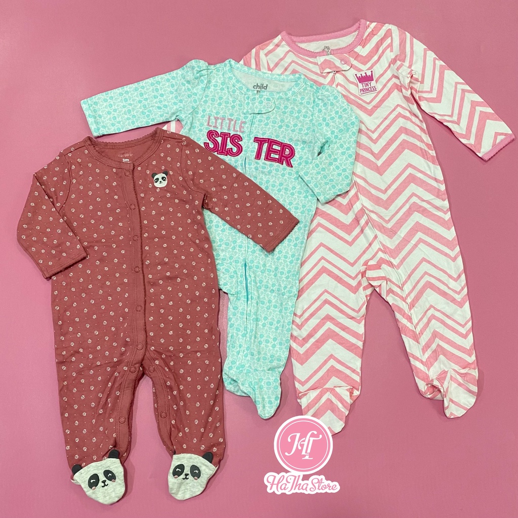 (3-8,5KG) Sleepsuit/ Body vớ C4RTER cho bé gái - 2