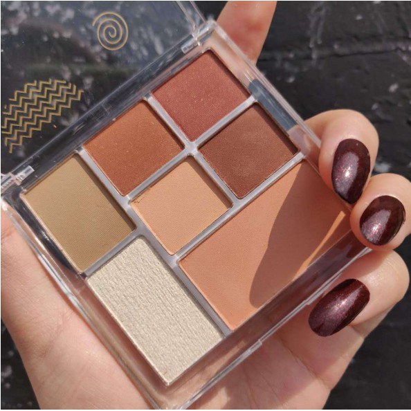 Bảng phấn mắt GUICAMI 7 màu ánh nhũ lấp lánh | BigBuy360 - bigbuy360.vn