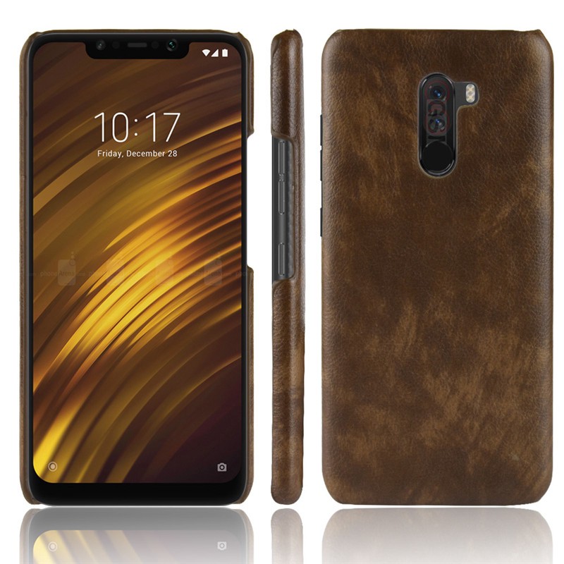 For Xiaomi Pocophone F1 Case Hard PC PU Leather Phone Case For Xiaomi Poco F1