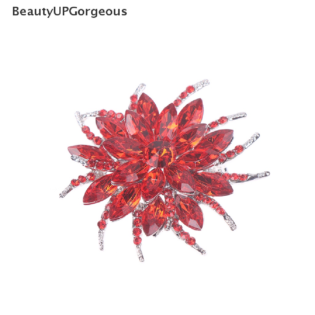 [Beautyup Gorgeous] Ghim Cài Áo Hình Hoa Hướng Dương Đính Pha Lê Giả Sang Trọng Cá Tính Cho Nữ