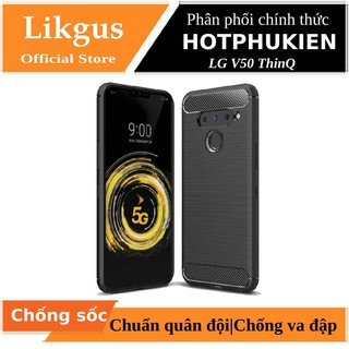 Ốp lưng silicon chống sốc cho LG V50 ThinQ 5G hiệu Likgus (bảo vệ toàn diện, siêu mềm mịn) - Hàng chính hãng