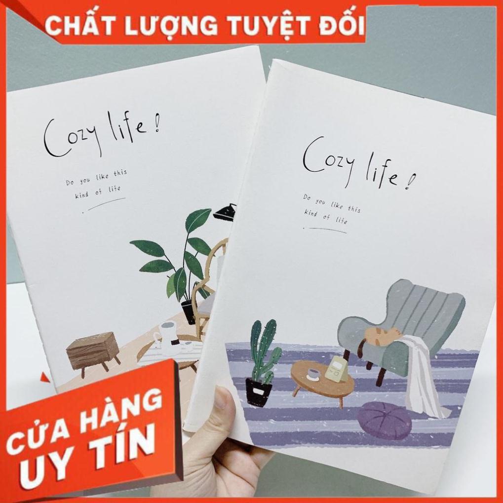 Vở viết kẻ ngang A5,B5 cute 40 trang phong cách vintage - MỘC XINH