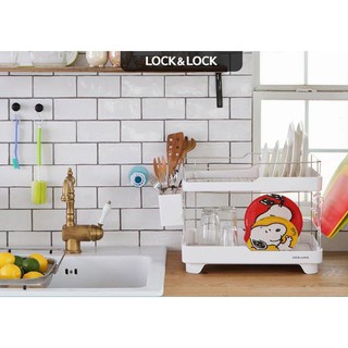 Kệ Úp Chén Bát (Chén Dĩa) 2 Tầng Lock&Lock LDR2001 (hàng chính hãng)