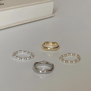 Set nhẫn 2 chiếc Modleaf Lucy set ring Hàn Quốc