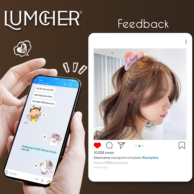 Thuốc nhuộm tóc Nâu Hạt Dẻ không tẩy tại nhà chính hãng Lumcher LC18