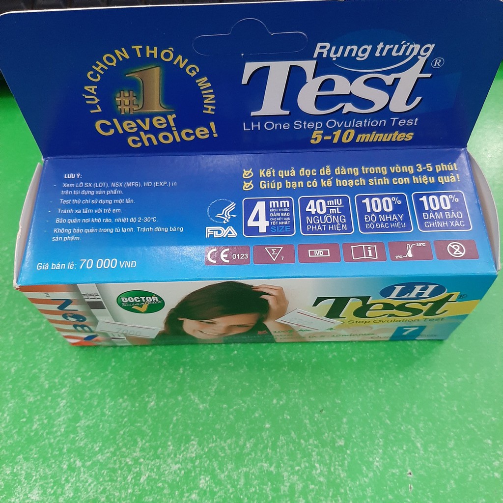 Que Thử Rụng Trứng LH Test Abon ( Hộp 7 que)