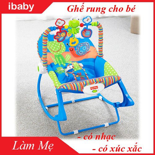 [Mã 267FMCGSALE giảm 8% đơn 500K] Ghế Rung Cao Cấp Cho Bé Ibaby