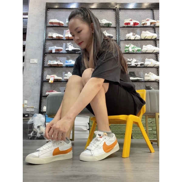 GIÀY BLAZER WHITE ORANGE TRẮNG CAM LAI AU