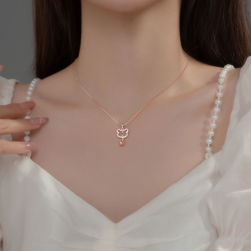 Vòng cổ Mặt Hình Con Hổ Kiểu Rỗng Đính Đá Đơn Giản Cho Nữ