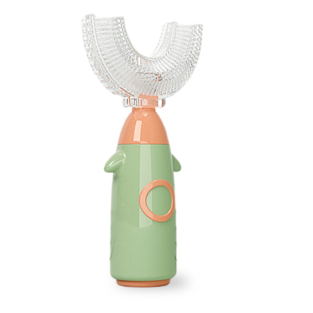 [House]PP Toothbrush Portable U Shape Safe Cute Hand Type Colorful Manual Boys Girls Tooth Brush Indoor Home Toilet