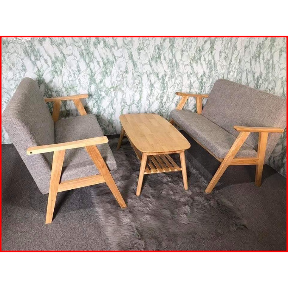 Bộ ghế Sofa siêu đẹp (Combo gồm 2 ghế đơn, 1 ghế đôi và 1 bàn)