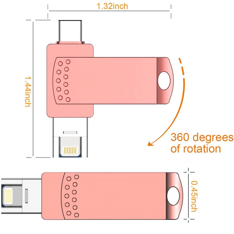 USB 3 trong 1 512GB OTG Type-c 3 chất lượng cao