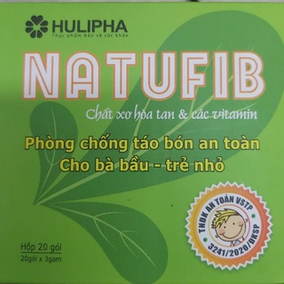 NATUFID CHẤT XƠ HÒA TAN VÀ CÁC VITAMIN
