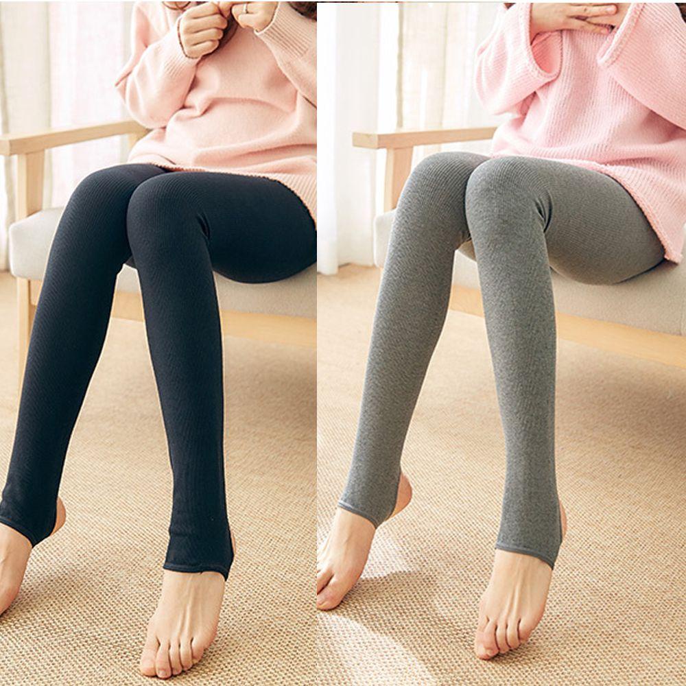 Quần Legging Len Lông Cừu Họa Tiết Gân Đơn Giản MIHAN1 Dành Cho Nữ
