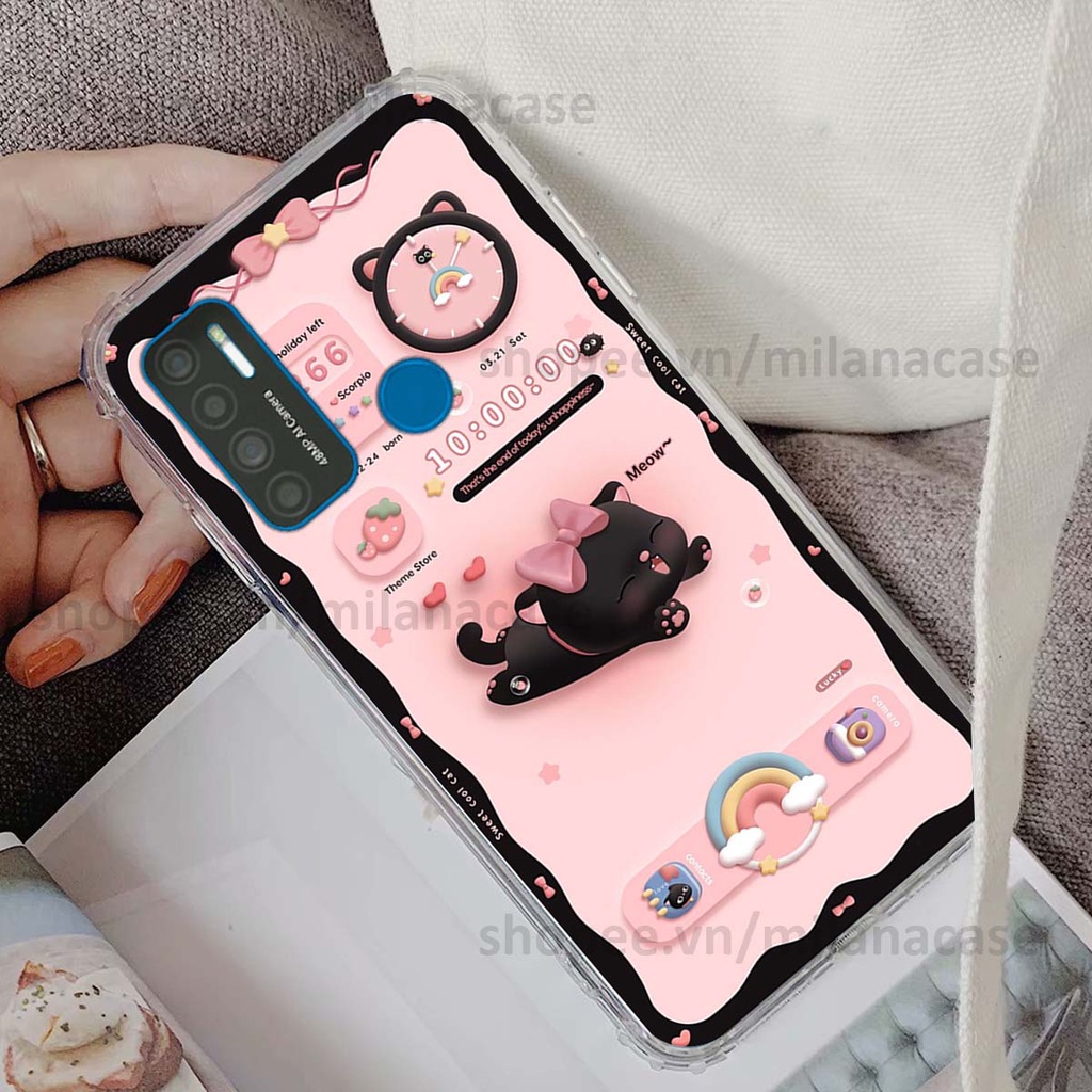 Ốp Vsmart Star 5 / Joy 4 / Live 4 hình đồng hồ icon gấu mèo cute cực dễ thương ngộ nghĩnh