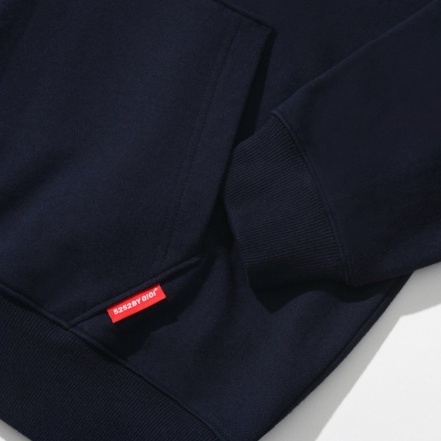 Áo khoác nỉ Oioi chính hãng Hàn Quốc có mũ kéo khóa dài tay | BASIC LOGO HOOD ZIPUP - CÓ SẴN