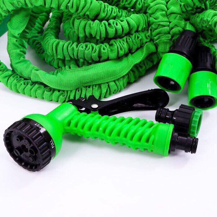 Vòi xịt nước 30 mét 100 feet giãn nở thông minh Magic Hose - vòi nước rửa xe tưới cây tăng giảm áp suất