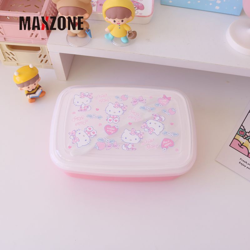 Hộp cơm Giữ Ấm Thân Thiện Với Môi Trường Hình Mèo Hello Kitty Dễ Thương