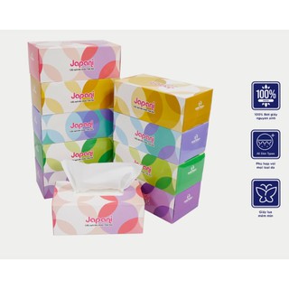 Combo 10 - 20 hộp khăn giấy rút Thế Giới Giấy JAPANI Silk JPS180 hai lớp giấy lụa - 20 hộp
