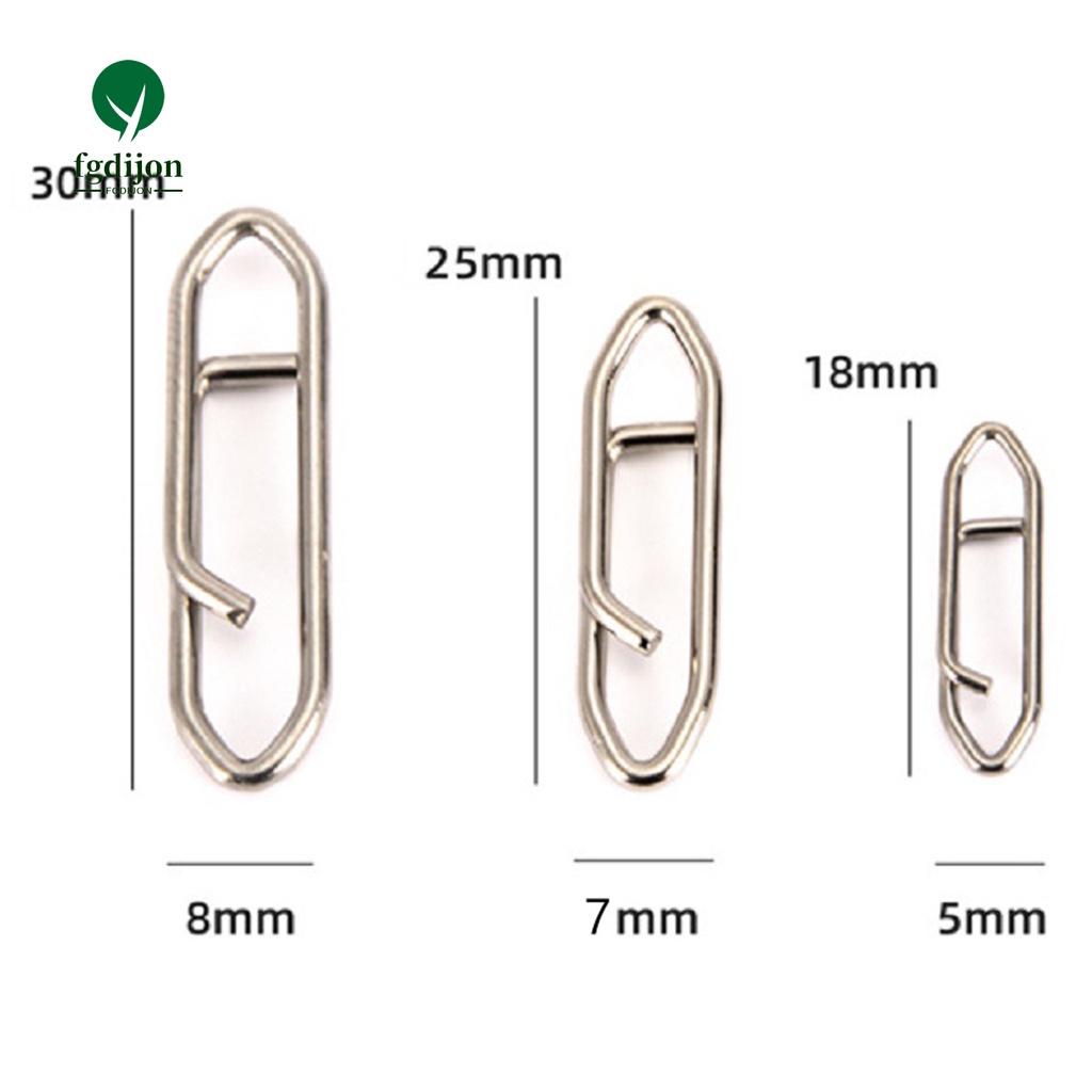 Set 50 Kẹp Câu Cá Bằng Thép Không Gỉ Cứng Chắc Chắn