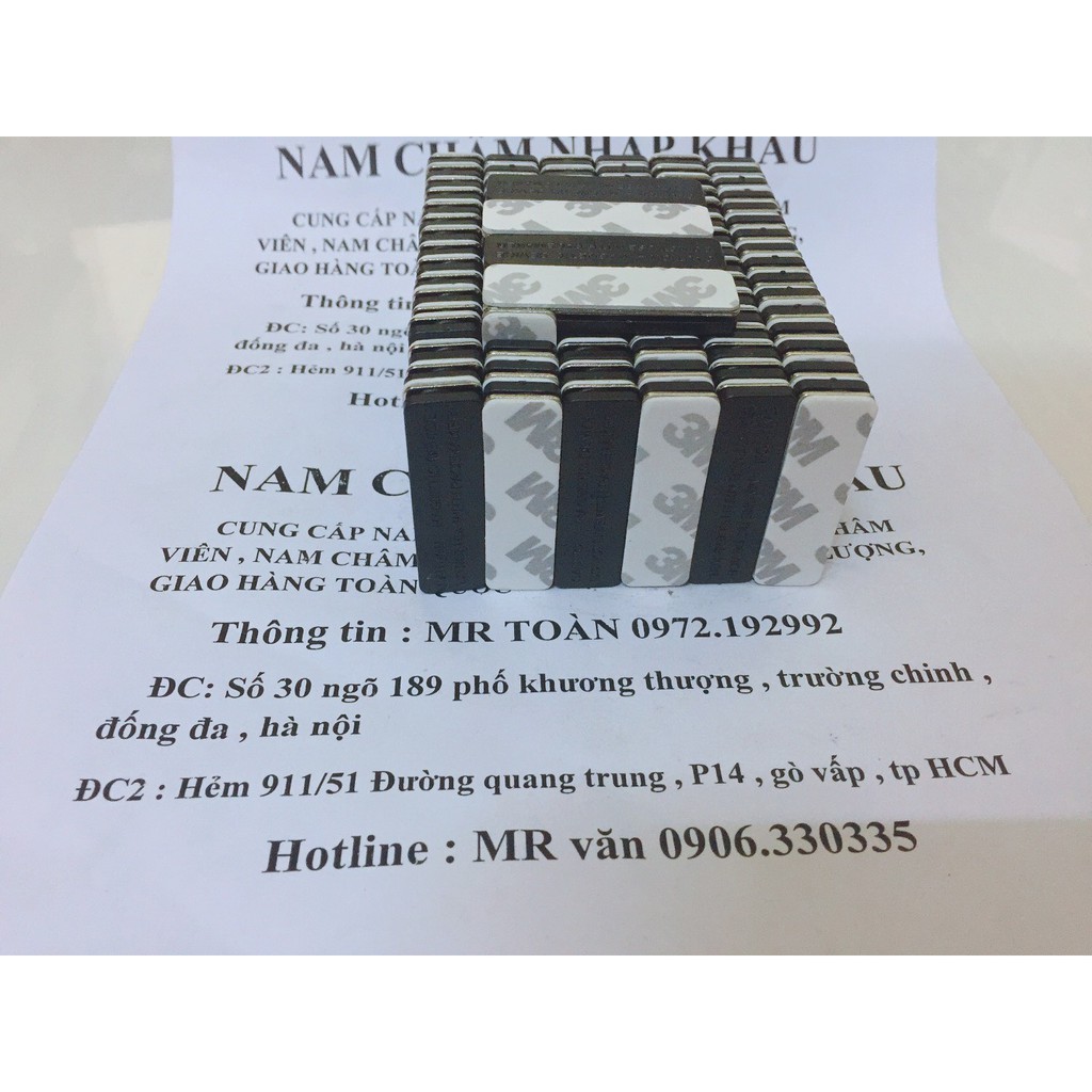 NAM CHÂM THẺ TÊN , NAM CHÂM CÀI ÁO MÀU ĐEN 45X13MM