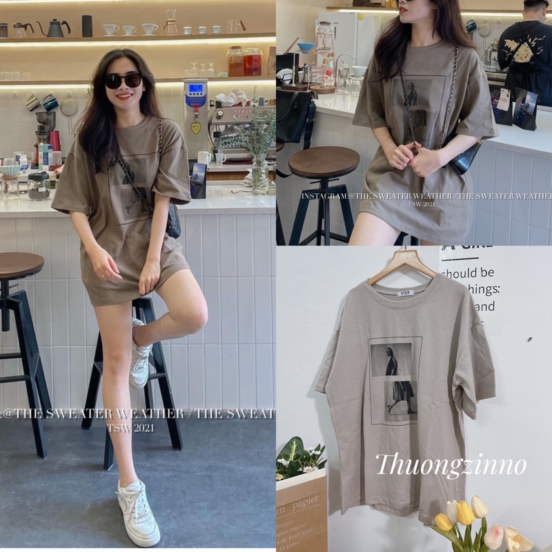 [Ảnh thật/Video]Áo phông in hình Kaisan chất đẹp Hàn Quốc