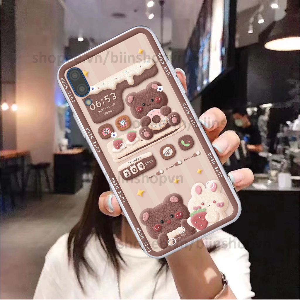 Ốp Vsmart Star in 3D icon gấu nổi siêu xinh, siêu đáng yêu, cá tính phong cách