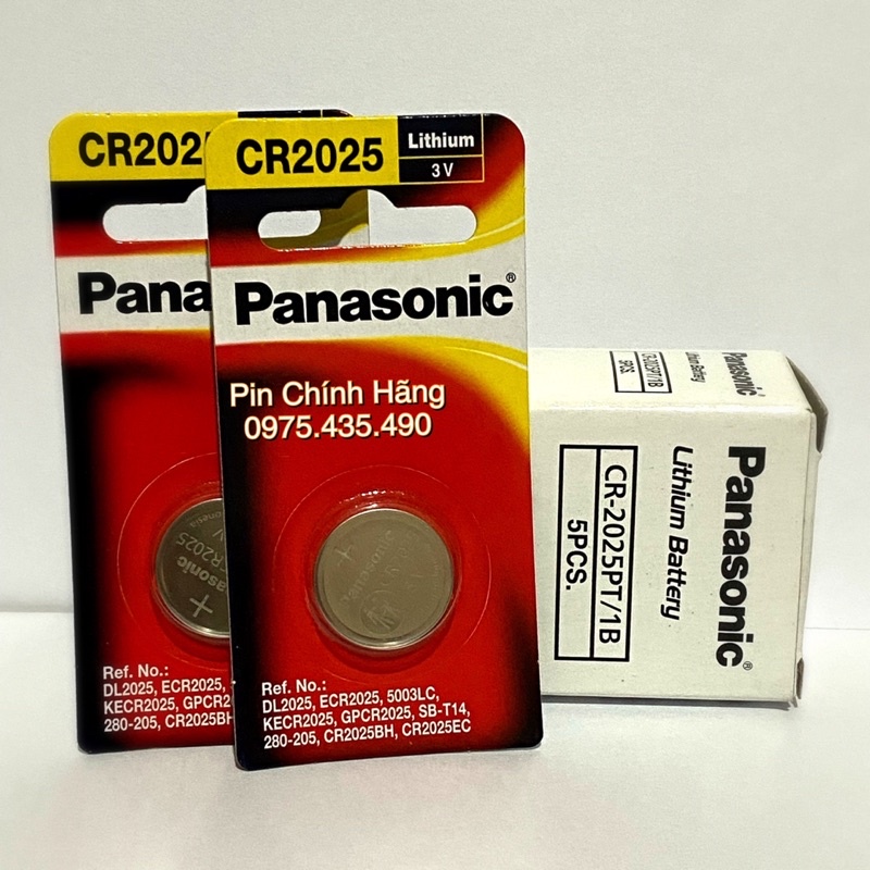 Combo 2 Vỉ Pin CR2025 Panasonic Cao Cấp Vỉ 1 Viên