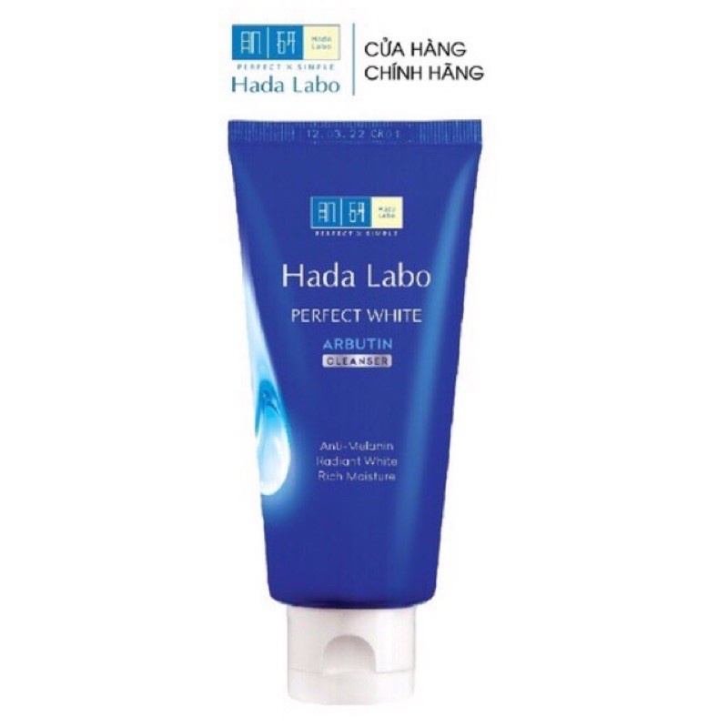 Sữa Rửa Mặt Dưỡng Ẩm, Trắng Da, Chống Lão Hóa Hada Labo 80g
