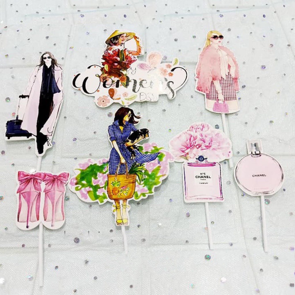 [SIÊU RẺ❤️] – SCG 20/10 - Cô Gái Việt Nam - Trang trí bánh sinh nhật bánh kem