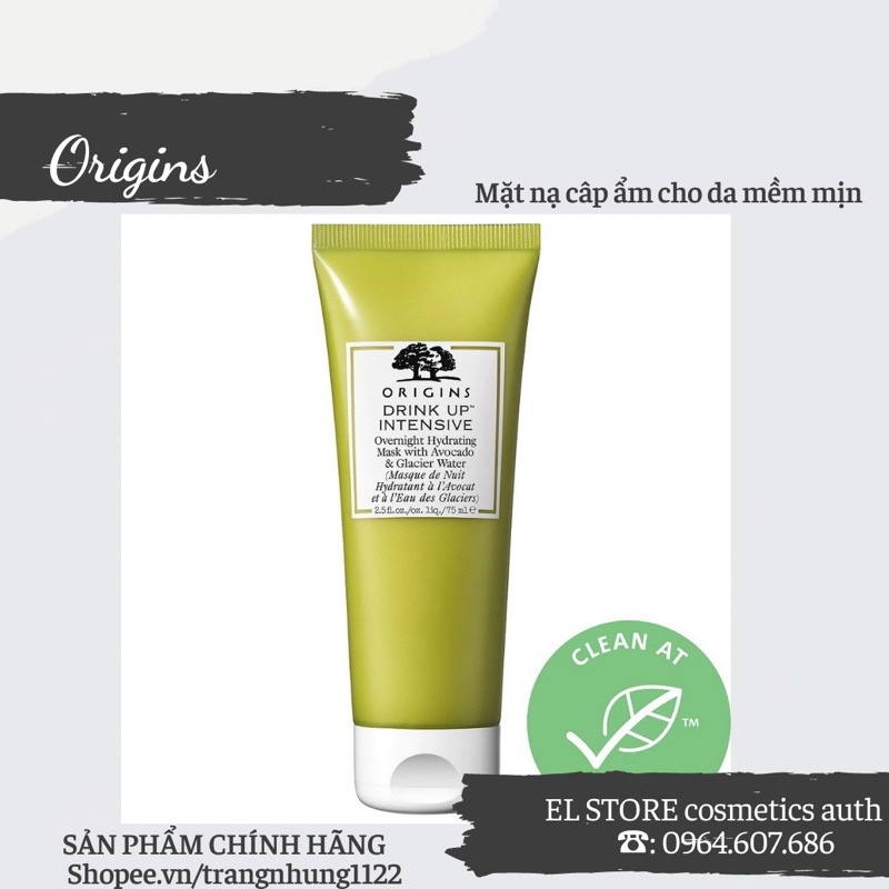 Mặt nạ ngủ bơ Origins Drink Up Intensive Overnight Mask