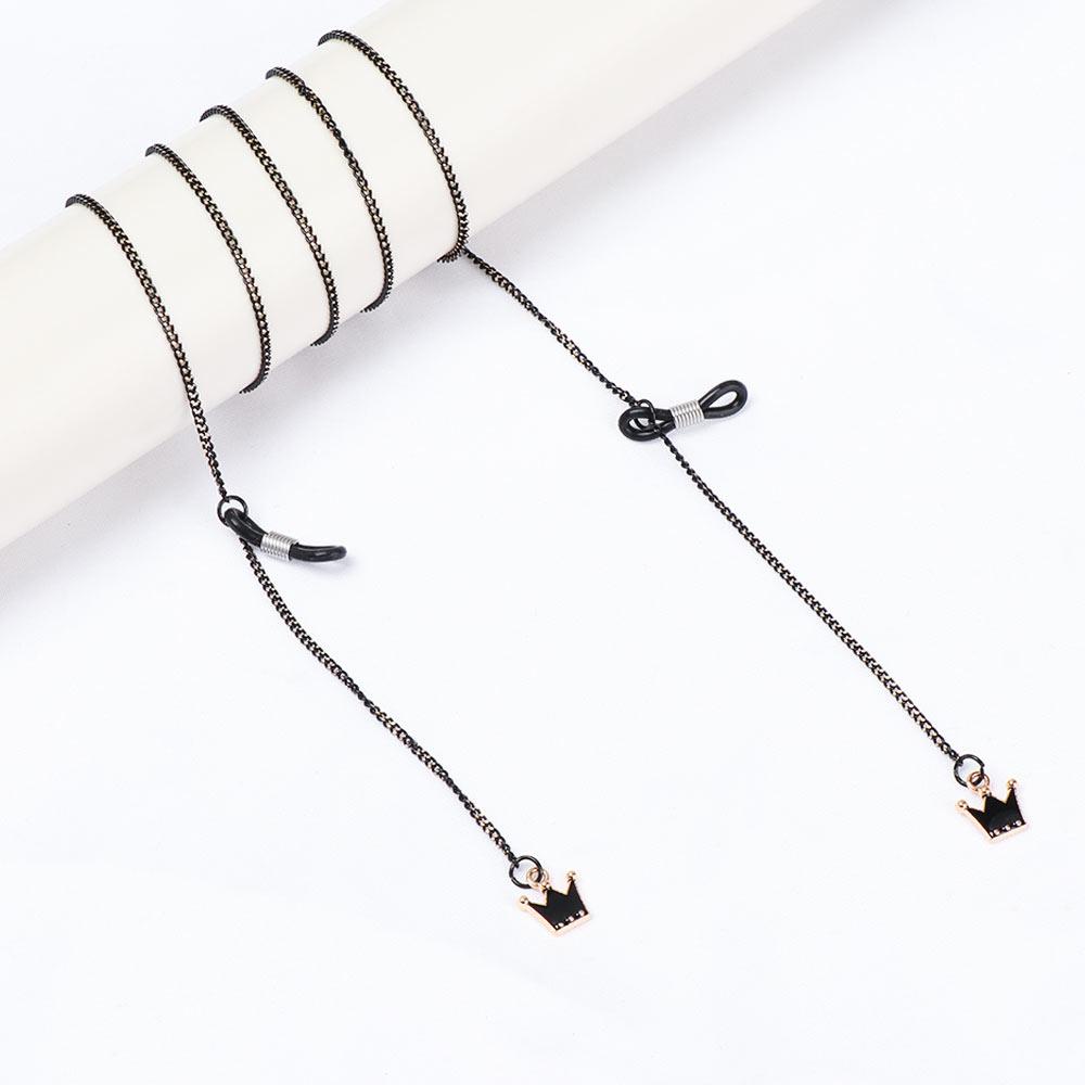 Dây Đeo Kính Mát Bằng Kim Loại Màu Đen Cho Nam &amp; Nữ