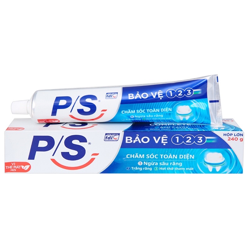 Kem đánh răng P/S bảo vệ 123 chăm sóc toàn diện 180g