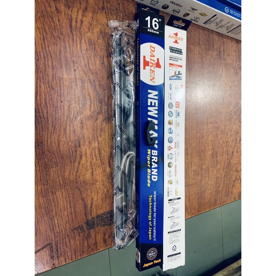 Gạt mưa Gọng Sắt cao cấp đủ Size cho mọi loại xe , gạt sạch ,siêu bền chính hãng Daiken - Giá bán/1 Sản phẩm