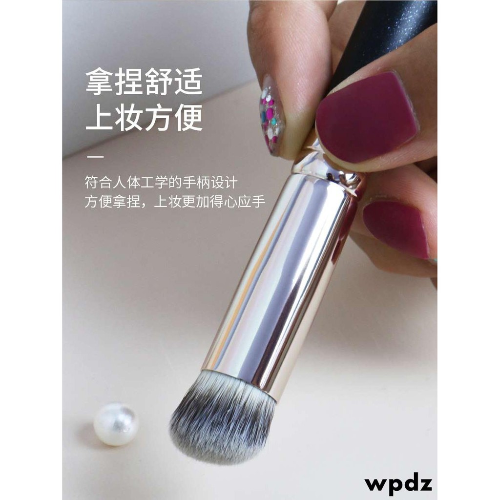 Cọ tán phấn nền và kem che khuyết điểm 270 M15 M19 thiết kế đầu tròn màu tối với tay cầm to tiện dụng | BigBuy360 - bigbuy360.vn