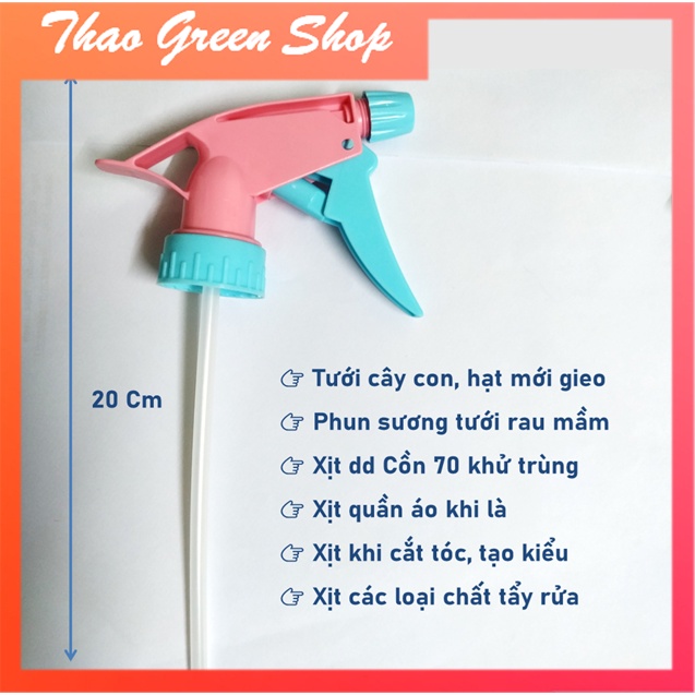 Đầu Vòi Xịt Phun Sương Thay Thế - Hộp 4 Chiếc - Dùng Tưới Rau Mầm, Xịt khử trùng, Phun chất rửa kính