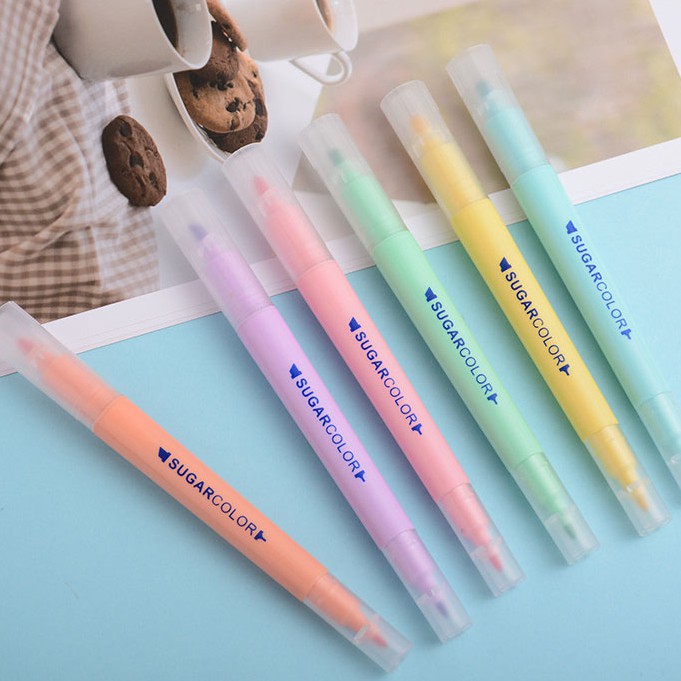 Bút dạ quang Sugarcolor SG01 nhiều màu cho học sinh cực đẹp