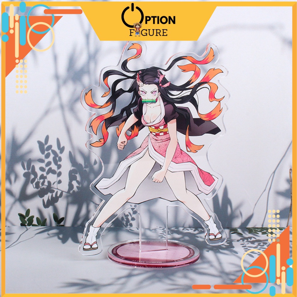 Mô Hình Standee Anime Kimetsu no Yaiba bằng Acrylic hiệu ứng, Mô Hình Thanh Gươm Diệt Quỷ mica Standee arcylic 14-17cm
