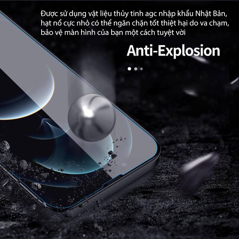 Kính Cường Lực HOCO glass 9h Chống Trầy Cho Táo 13 12 11 pro max 6 6s 7 8 Plus X Xr XsMax