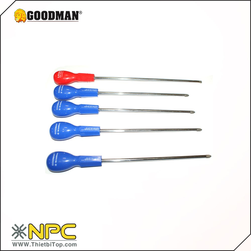 Tô vít 4 cạnh GOODMAN Chính hãng đủ size 3mm, 4mm, 5mm, 6mm