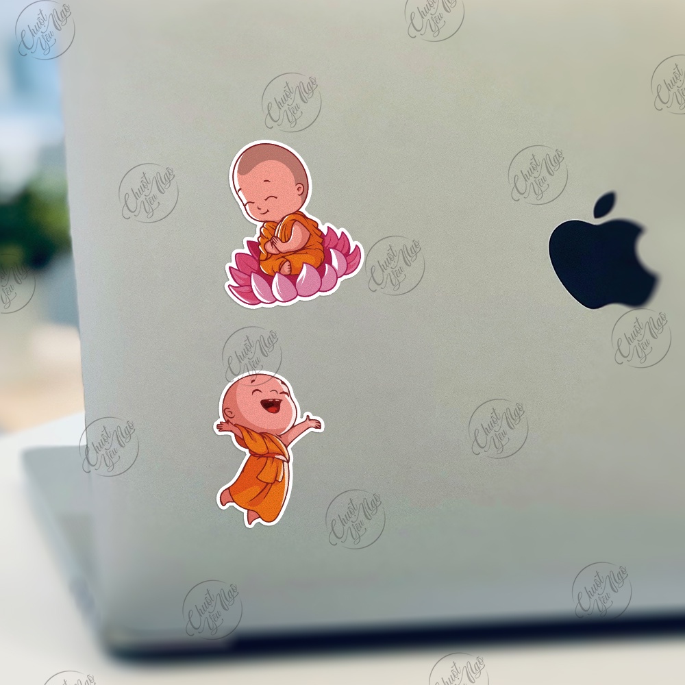 Bộ sticker 15 CHÚ TIỂU dễ thương hình dán trang trí điện thoại laptop nón bảo hiểm chất liệu chống thấm nước