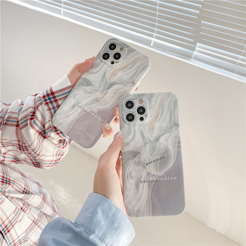 Ốp điện thoại kèm giá đỡ thích hợp cho Iphone 12 12pro 12promax 11 11promax X Xs Xr Xsmax 7 8 7plus 8plus Se 2020