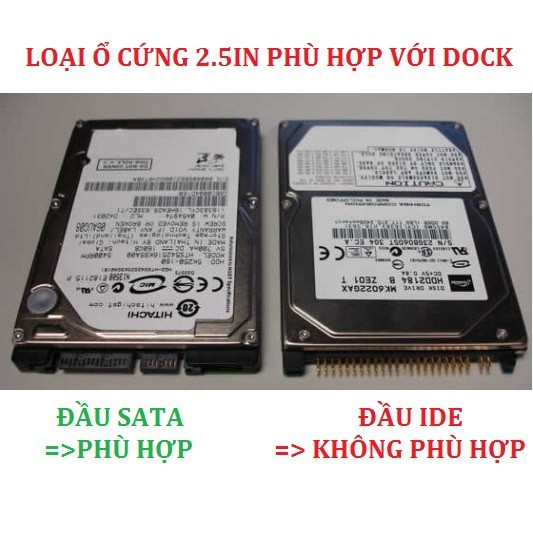 DOCK 3.5 dùng cho ổ cứng 2.5 và 3.5in chuẩn SATA